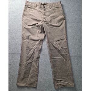 Alberto Comfort Fit Mens Khaki Pants Tan Straight Leg Size 54 32x28